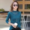 6809 Camiseta Térmica de Manga Larga con Cuello Alto Medio para Mujer, Tallas Grandes, Versátil para Otoño e Invierno, Ropa Interior Cálida, Marca de Moda