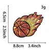 Parches Bordados de Lentejuelas con Temática de Baloncesto Parches para Juego Cnba DIY con Adhesivo Termofusible Slogans al por Mayor en Stock