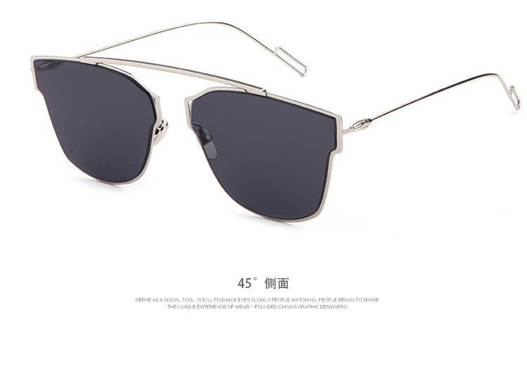 新款 时尚复古太阳眼镜 男女士经典款太阳镜驾驶眼镜 金属墨镜
