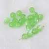Grânulos de Resina Olho de Gato Degradê Duas Cores Grânulos Redondos Grânulos Soltos Pulseira Colar DIY Feito à Mão Acessórios de Joias com Contas Venda por Atacado