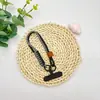 Cordón para Teléfono Móvil Trenzado Bicolor Smiley Cuerda Corta Simple Funda de Teléfono Móvil Cuerda Corta Adornos Colgantes Bolso de Moda Cuerda Corta Trenzada Estilo Coreano