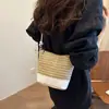2025 Nuevo Diseño de Estilo Tejido Senmeng Combinación de Colores Textura para Viajes Diarios Gran Capacidad Casual Bolso de Hombro Cruzado