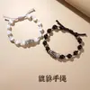 Par de Pulseiras Pixiu de Prata para Meninas e Homens Pulseira de Obsidiana do Ano de Nascimento Pulseira de Contas Presente de Ano de Nascimento