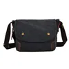 Bolsa transversal masculina de lona retrô, estilo europeu e americano, bolsa masculina casual, bolsa mensageiro para o dia a dia, bolsa de ombro moderna para jovens, adequada para viagens