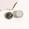 Moda Salvaje Nueva de Otoño e Invierno Estampado de Leopardo Redondo Semicírculo Accesorios Acrílicos Pendientes DIY Accesorios para Tocados Fundas de Teléfono Móvil