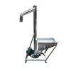 Fabricante Acero Inoxidable Transportador Espiral Removible Alimentador de Dragón Picado Polvo Seco Polvo Máquina Elevadora de Partículas de Plástico