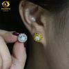 Aretes transfronterizos nuevos de moissanita plata s925 moisan color D VVS aretes hip-hop europeos y americanos fabricantes de accesorios en stock