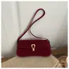Bolsa de Axila de Nicho para Mulheres 2026 Novo Estilo Coreano Tendência e Estilosa Bolsa de Ombro com Fivela de Fechadura, Bolsa Quadrada Pequena de Cor Sólida