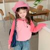 Suéter de punto para bebé, diseño de color de prendas de punto para niña de otoño 2023