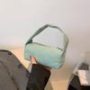 Otoño e invierno 2023 Nuevo Casual estilo coreano moderno retro pana color sólido axila hombro baguette portátil pequeño bolso cuadrado