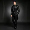 Moda Nueva Primavera y Otoño 2026 Traje de Lentejuelas AliExpress Comercio Exterior Traje de Hombre de un Botón Esmoquin