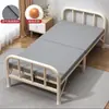Cama individual plegable, portátil y fácil de usar, adecuada para siestas en la oficina, uso doméstico y como cama de tablero duro para apartamentos de alquiler; también disponible como cama de hierro forjado