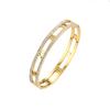 E-commerce transfronteiriço AliExpress Amazon mais vendido pulseira de aço titânio aço inoxidável banhada a ouro real 18K algarismos romanos