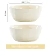 Cuenco de Cerámica Estilo Crema Hogareño 2024 Nuevo Cuenco para Comer Vajilla Cuenco para Fideos Cuenco para Sopa Set de Platos para Inauguración de Casa Esmalte Nuevo Producto