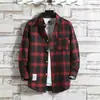 2023 forrado de lã engrossado camisa quente camisa xadrez masculina casual escovado estilo coreano camisa slim fit com veludo para jovens