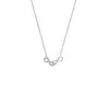 Collar de Bucle Infinito Mobius de Plata 2026 Nuevo Lujo Ligero Exquisito Diseño de Nicho Cadena para Clavícula