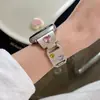 Pulseira de Metal com Anel em Forma de Coração Adequada para Apple iWatch Geração 11 10/987Ultrase