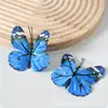 Flor de Mariposa Simulada Cabeza de Flor Tela DIY Pasador de Pelo Tocado de Flor Estilo Antiguo Dinastía Han Accesorios para el Cabello Fotografía de Boda Habitación Decoración de Mariposa