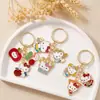 Llavero de Dibujos Animados Lindo y Colorido para Niñas, Gato, Unicornio, Encanto de Aleación de Esmalte Arcoíris, Exquisito Accesorio para Pulsera