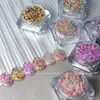Han Feng INS Material de Uña Corta Polvo de Atmósfera Joyería para Uñas Artísticas Polvo de Cerámica Autoajustable Uñas Postizas con Adorno de Uñas Fragmentado