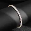 Pulseira de Linha Única com Diamantes e Zircônias de Luxo Leve para Mulheres, Joia da Moda, Item Quente do Tiktok, Taobao S8484