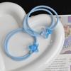 Azul Marino Estrella Chica Estilo Coreano Banda de Cuero Estilo Ins Cuerda para el Cabello Anillo Simple para el Cabello Elástico para Cola de Caballo Alta Calidad Accesorios para el Cabello Lindos