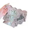 Ventas Directas de Fábrica Superventas Transfronterizos Calzones de Encaje Fino para Mujer Sexy Lazo en la Entrepierna Adolescente de Tiro Bajo Triángulo
