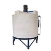 Barril de mezcla cónico de 1000L Tanque de mezcla de fondo afilado de 1 tonelada Se puede equipar con motor de base Barril de cono de PE de plástico vertical grueso