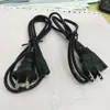 Cargador adaptador de corriente para cámara digital Cable de carga AC enchufe plano Estándar Americano/dos redondos Estándar Europeo cable de alimentación de 8 puntas