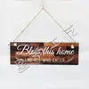 Direto da Fábrica Transfronteiriço Decoração Criativa Placas de Madeira Penduradas Pingentes de Madeira Família Amizade Placas de Boas-Vindas Etiqueta Pendurável