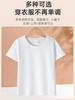 Camiseta de algodón peinado para niños, de manga corta, holgada, con cuello redondo, informal, cómoda, para actividades de jardín de infantes, con logotipo imprimible.
