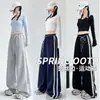 Calça Larga de Renda Patchwork Inspirada em Design de Comércio Transfronteiriço para Mulheres, Novo Estilo Primavera/Verão 2026, Calça Casual Reta com Caimento