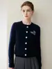 Suéter 100% cachemir puro para mujer, nuevo estilo otoño e invierno 2026, cuello semi-alto, jacquard Fair Isle, top de punto de corte holgado