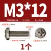 Tornillos de Titanio Puro Estándar Nacional Ta2 Pernos Cruzados de Cabeza Plana de Aleación de Titanio Tornillos de Cabeza Redonda Clavos de Máquina M2M2.5M3M4M5Mm