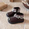 Botas de cuero para niñas estilo coreano, botines Chelsea infantiles de otoño, botines sencillos estilo princesa con ribete de encaje, zapatos de bebé, botines