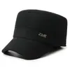 Chapéu de Inverno Masculino Estilo Dad Hat Proteção Contra Frio Proteção para as Orelhas Chapéu de Aba Reta para Meia-Idade e Idosos Vovô Homem Velho Chapéu de Algodão Espesso Quente com Aveludado