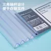 Carpeta de Archivo Transparente Deli con Varilla, Cubierta de Libro Gruesa Grande A4 de Gran Capacidad, Clip para Carpeta de Exámenes