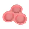 Molde de silicona para pastel de 3 piezas, disco de 4 pulgadas, redondo, cilíndrico, oblea, bandeja para hornear arcoíris, molde de silicona para hornear pan