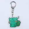 Llavero de Acrílico 2D Dibujos Animados Anime Pokemon Mercancía Muñeco Versión Q Colgante para Mochila Lindo