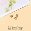 Colgante de Oro Método Antiguo Material Loto de Tres Pétalos etc.. Cuentas Espaciadoras Hechas a Mano para Pulseras, Collares, Accesorios de Joyería al por Mayor