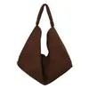 Bolsas de Comércio Exterior Russo Grande Capacidade Feminina High-End Retro Textura Simples Bolsa Tote Ombro Único Bolsa de Axila Transfronteiriça