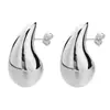 Venta Directa de Fábrica Personalizada Pendientes de Gota de Agua Brillantes de Oro Real de 18 Quilates Estilo Coreano Moda Dongdaemun Aretes de Gota de Agua