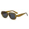 2024GM nuevas gafas de sol de placa de alta densidad M114 simples de ocho gafas de marco de gafas de espejo patas de tela etiqueta de moda delgada