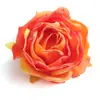 Flores de Rosa Artificiales para Decoración de Boda, Cabezas de Rosa con Borde Quemado, Flores Falsas, Materiales para Manualidades, Flores Artificiales Realistas de Alta Gama