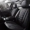 Cojines para asiento de coche en stock, cuero tridimensional con forma de diamante, fundas de asiento de cobertura completa, asiento individual y doble, universales para todas las estaciones, fundas de asiento para un coche de cinco plazas