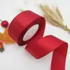 Fita de cetim de 4cm, fita vermelha colorida, fita para DIY, material de rosa, decoração de seda, embalagem de presente para bolo atacado