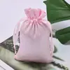 Bolsas para Joyería, Empaque de Tela Satinada, Almacenamiento a Prueba de Polvo, Bolsas de Satín con Cordón de Satín de Seda Artificial, Logo Personalizado