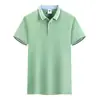 Macacão Personalizado com Lapela, Camisetas Polo de Manga Curta de Verão com Logo Impresso, Uniformes para Grupos Corporativos, Camisetas Publicitárias Bordadas Personalizadas