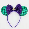Diadema de Sirena Mickey Mouse de Amazon Diadema con Lazo de Lentejuelas Accesorios para el Cabello de Dibujos Animados de Mickey Mouse para Niños Escenario Festival