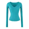 Otoño/Invierno 2026 Estilo Coreano Cuello en V Color Sólido Básico Temperamento Delgado Versátil Tejido Capa Base Suéter para Mujer Favorecedor